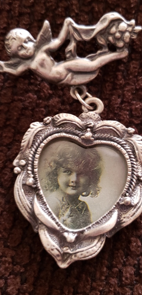 Picture Photo Angel Brooch
